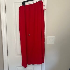 Chic Scarlet Maxi Skirt
